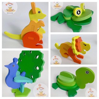 Đồ chơi gỗ xếp hình 3D