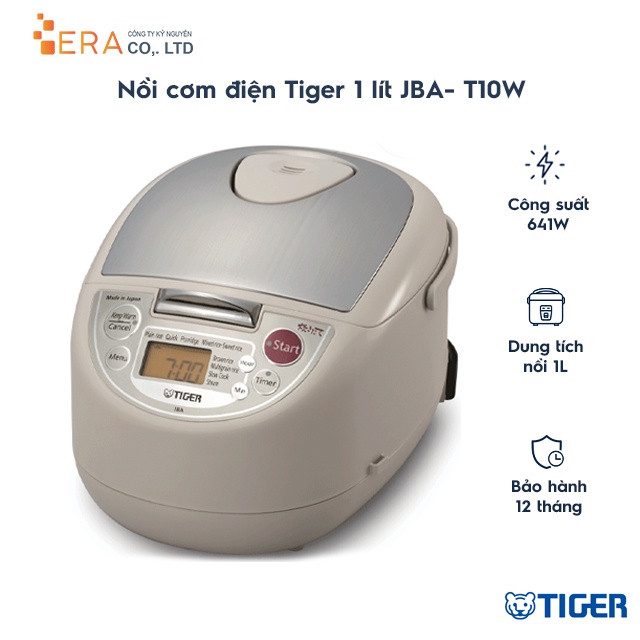 Nồi cơm điện tử Tiger JBA-T10W dung tích 1.0L