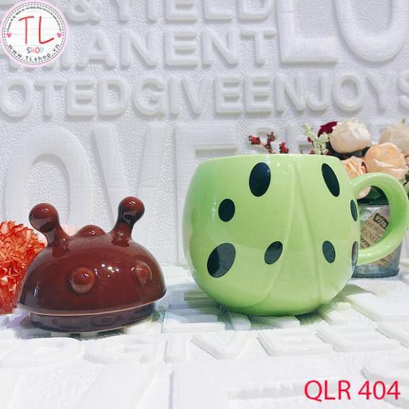 Ly sứ - Cốc sứ - Ly sứ hình bọ dừa đáng yêu -ly uống cà phê - cốc uống cà phê