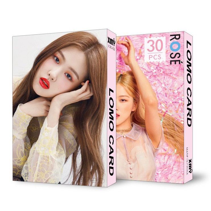 Bộ 30 thẻ ảnh Lomo card Blackpink và từng thành viên Jenie Jisoo Lisa Rose