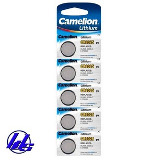 Pin CR2025 Camelion Lithium 3V chính hãng - Vỉ 5 viên