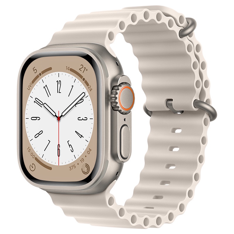 Dây Đeo Đồng Hồ Bằng silicone 49mm 45mm 44mm 40mm 41mm 42mm 49 45 mm Cho iWatch Ultra serie 8 7 6 3 se