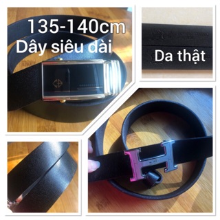 Dây thắt lưng nam da thật size đại thắt lưng dài 140cm thắt lưng bụng bự người béo