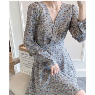 [ORDER ] Váy chiffon hoa nhí nữ tính Hàn