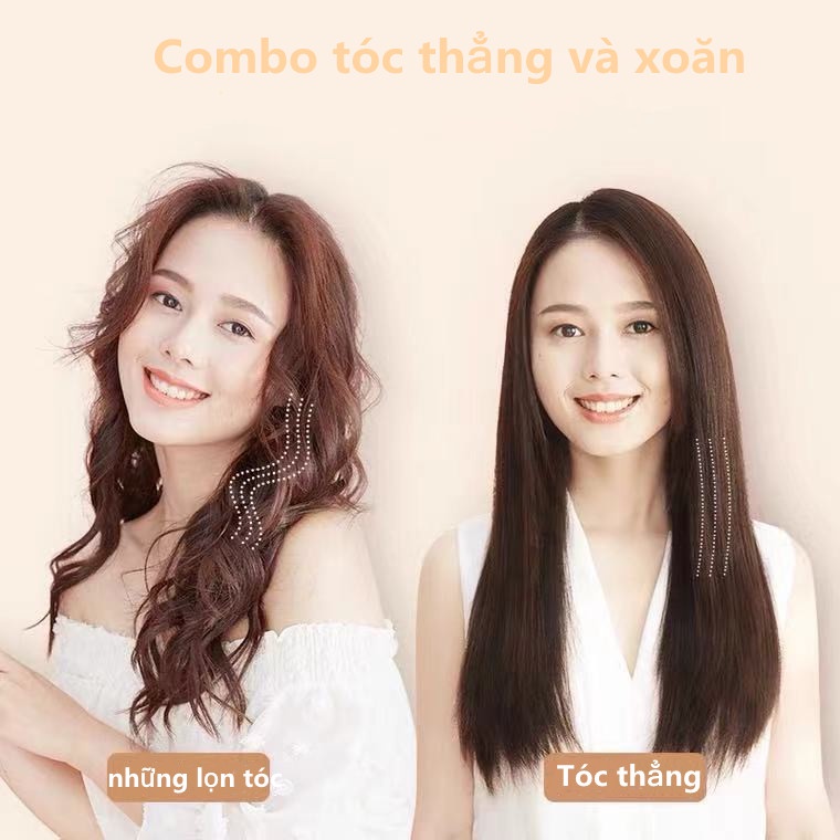 MÁY LÀ TÓC BẢN SIÊU MỎNG PRITECH-máy làm tóc 2 trong 1