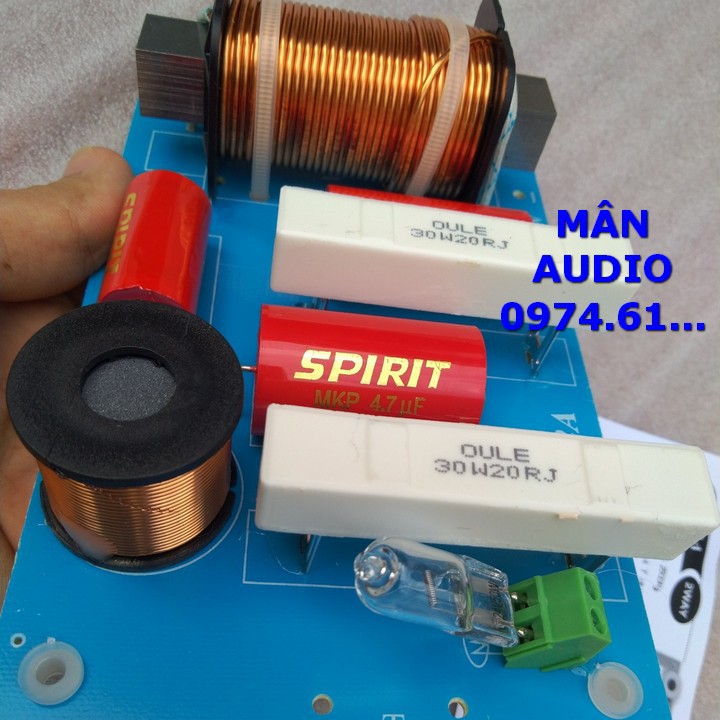 MẠCH PHÂN TẦN 2 LOA F2A - DÙNG CHO 1 BASS 1 TREBLE - GIÁ 1 MẠCH