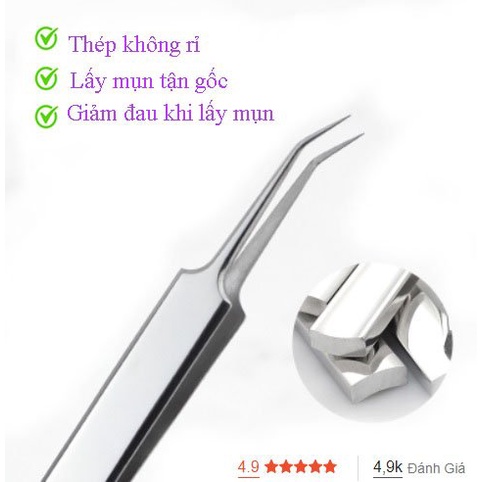 Dụng Cụ Lấy Mụn, Bộ 5 món lấy mụn đầu đen - mụn bọc - trứng cá làm đẹp chuyên dụng tiện lợi