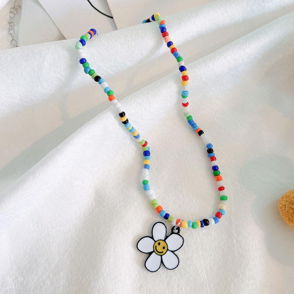 Vòng cổ Mặt Hoa Hướng Dương VANES1 Bằng Nhựa Resin Phong Cách Bohemian