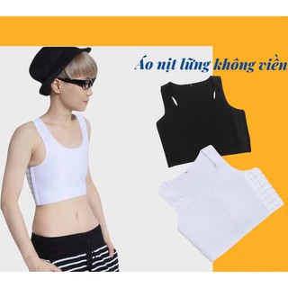Áo Nịt Ngực Tomboy - Ba lỗ ngắn dạng TRÒNG CỔ (không móc gài)