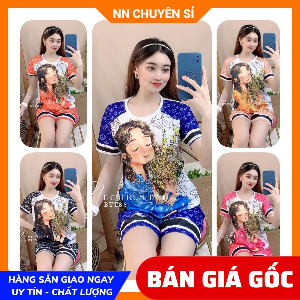 Đồ bộ thun đùi in hình cực xinh BTT85 ⚡Ảnh thật