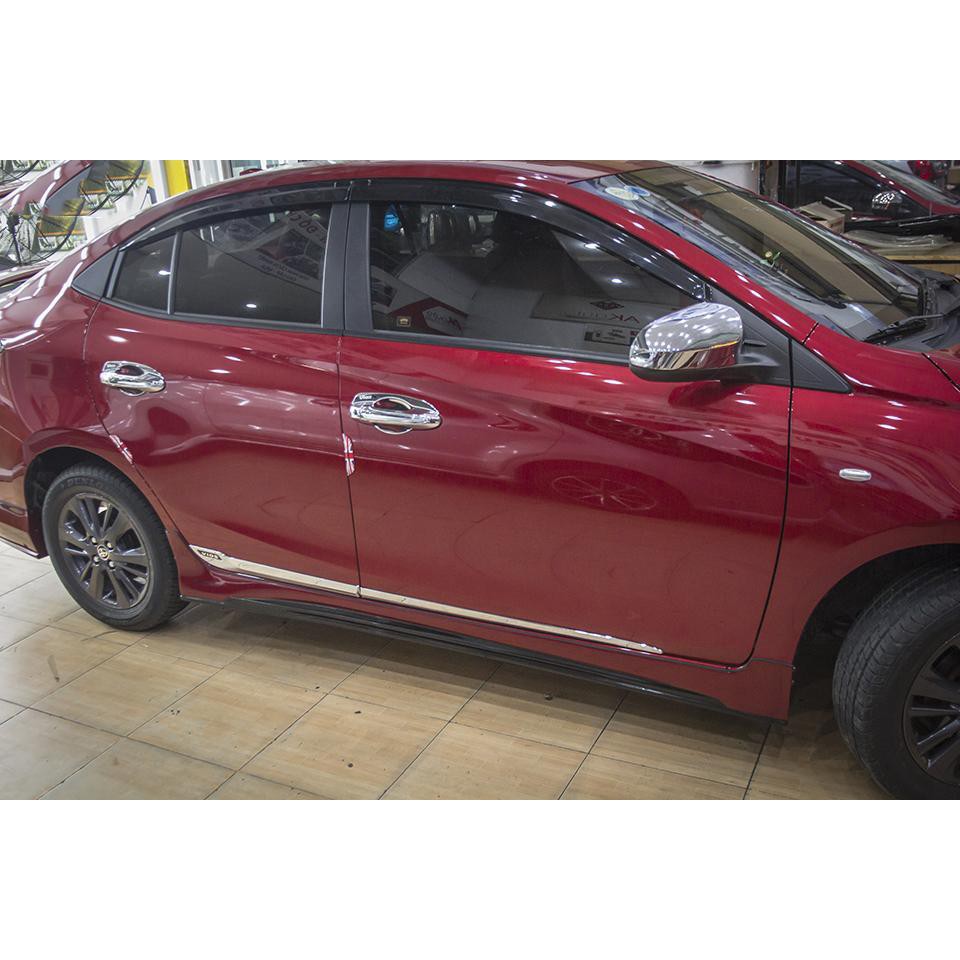 Nẹp Sườn Xe Toyota Vios 2019- 2021 mạ crom cao cấp