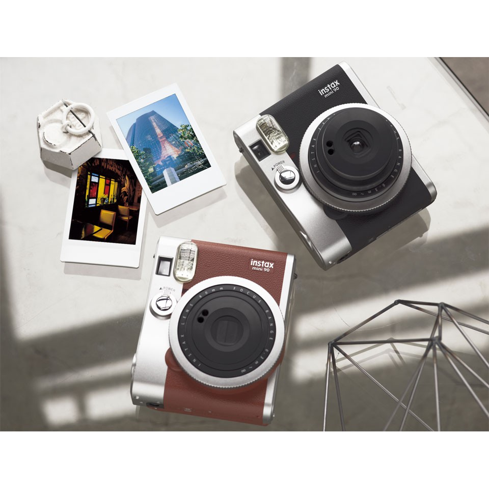 Instax mini 90 - Máy chụp ảnh lấy liền Fujifilm Instax Mini 90+ 1vỏ nhựa trong bảo vệ