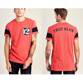 LH13559M ÁO THUN NAM CỔ TRÒN TRUE RELIGION MÀU ĐỎ SIZE M MD017N018