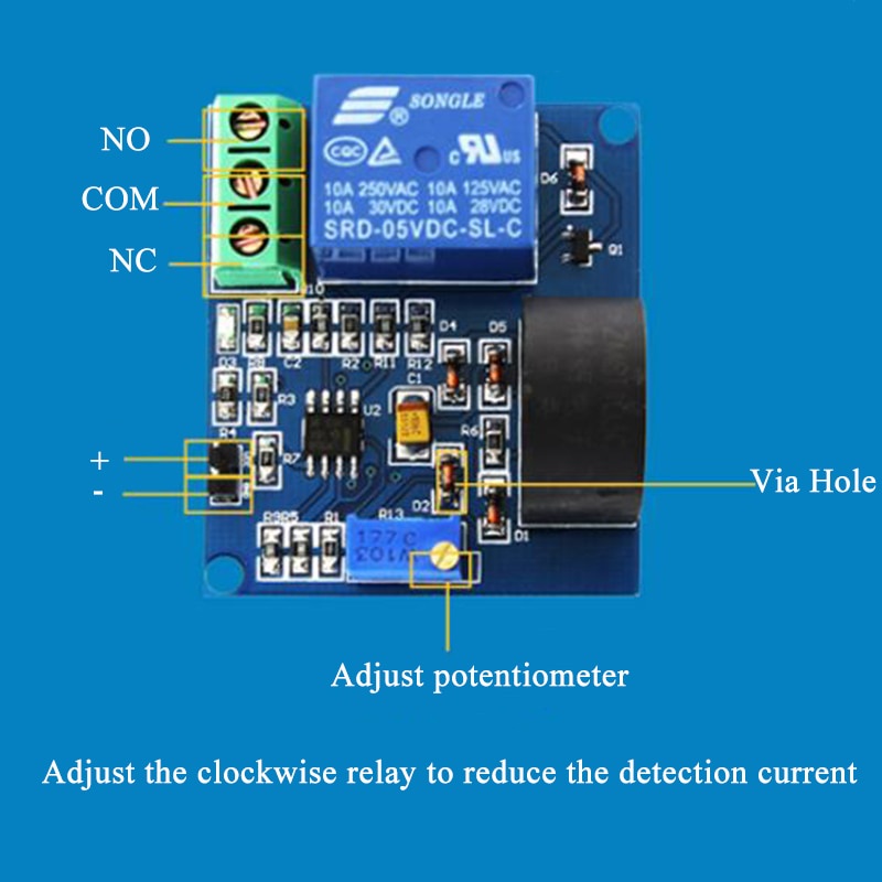 Mô Đun Cảm Biến Dòng Điện Ac 5V Zmct103C 5A Chất Lượng Cao