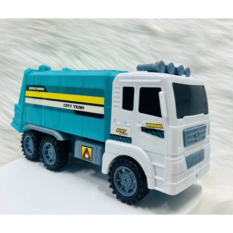 Xe Tải Đồ Chơi, Xe Chở Rác Có Nắp Thùng Cỡ Lớn 27cm Cho Bé