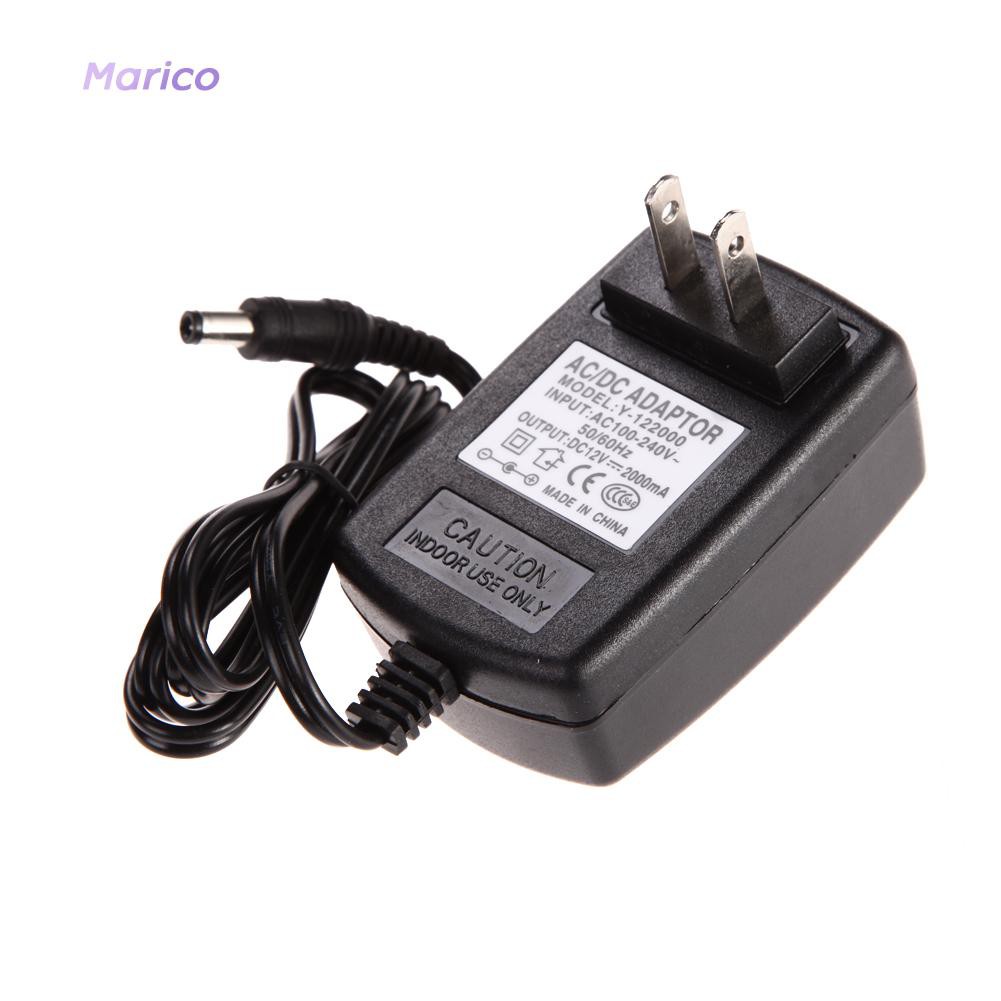 ✿MA✿Converter Adapter DC 5.5 x 2.5MM 12V 2A Charger US Plug AC 100-240V