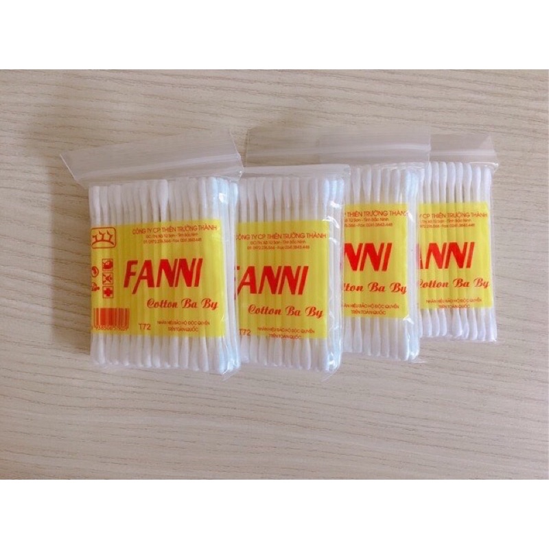 Bông vệ sinh tai mũi trẻ em Softana BZ8 dạng túi zip Lố 12 túi