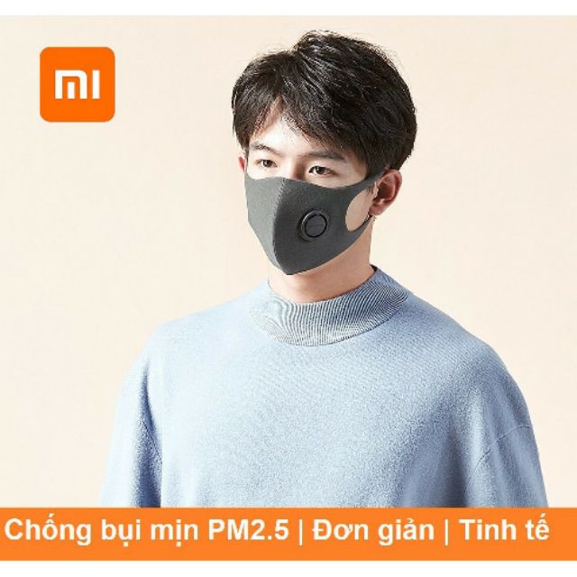 [Hỏa Tốc HCM] Khẩu trang Xiaomi SmartMi KN95 chống bụi mịn PM 2.5 (XÁM)