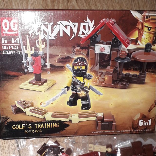 Lắp ráp 1 hộp LegoNinja rồng QD653 có nhiều chi tiết