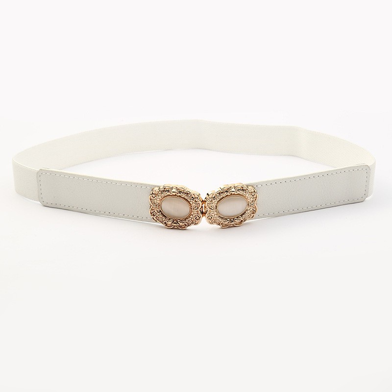 Thắt lưng co giãn đính ngọc trai thời trang cho nữ