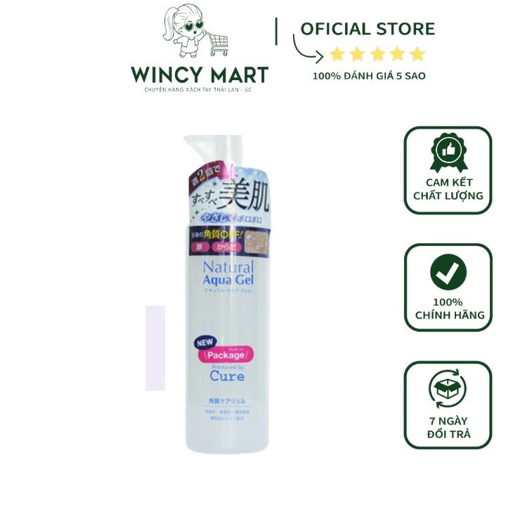Tẩy Tế Bào Chết Cure Natural Aqua Gel 250g - Wincy Mart