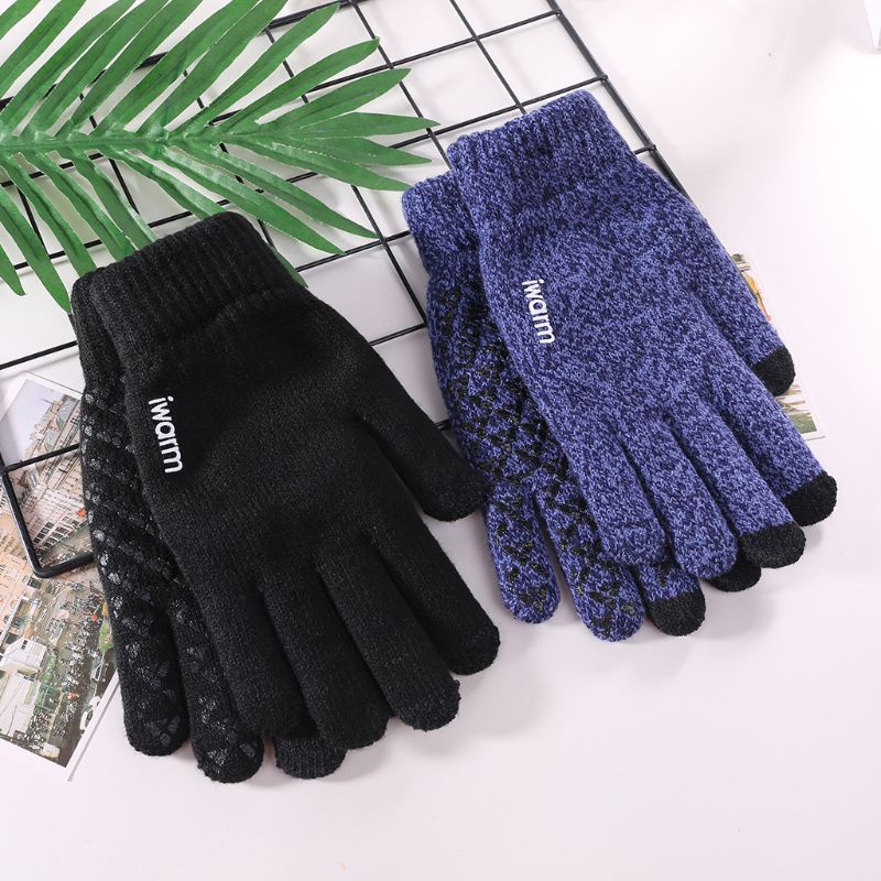 Găng Tay Trượt Tuyết Mùa Đông Hai Lớp Lót Nhiệt Cảm Ứng Cho Nam Nữ