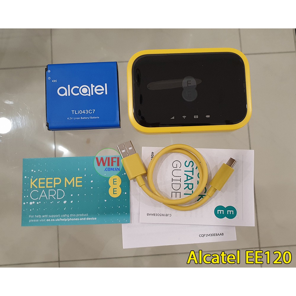 Bộ Phát Wifi 4G Cao Cấp Alcatel EE120, Tốc Độ 4G 600Mbps, Pin 4300mAh, Wifi 802.11ac Hỗ Trợ 20 Kết Nối | BigBuy360 - bigbuy360.vn