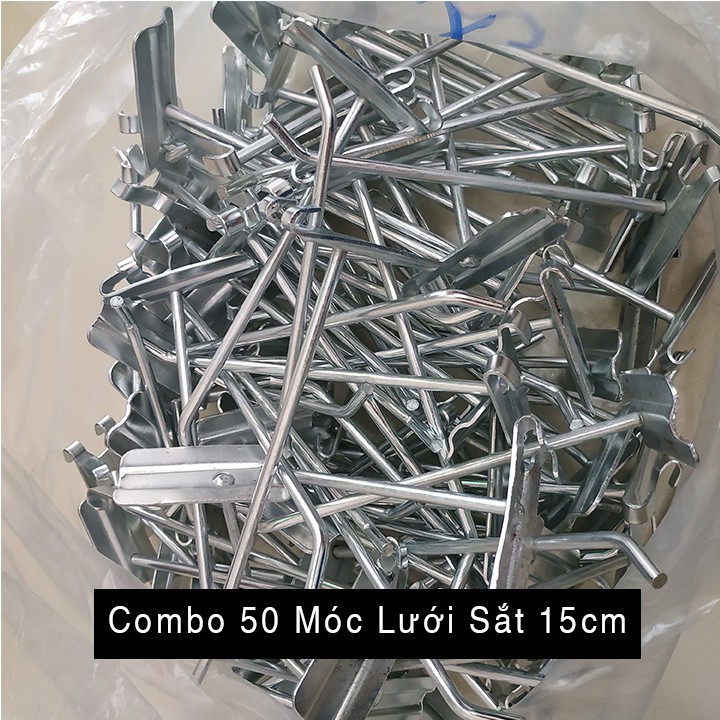 Combo 50 Cái Móc Lưới Sắt 15cm - Đường Kính Tay Lưới 5mm - Móc treo lưới, móc sắt