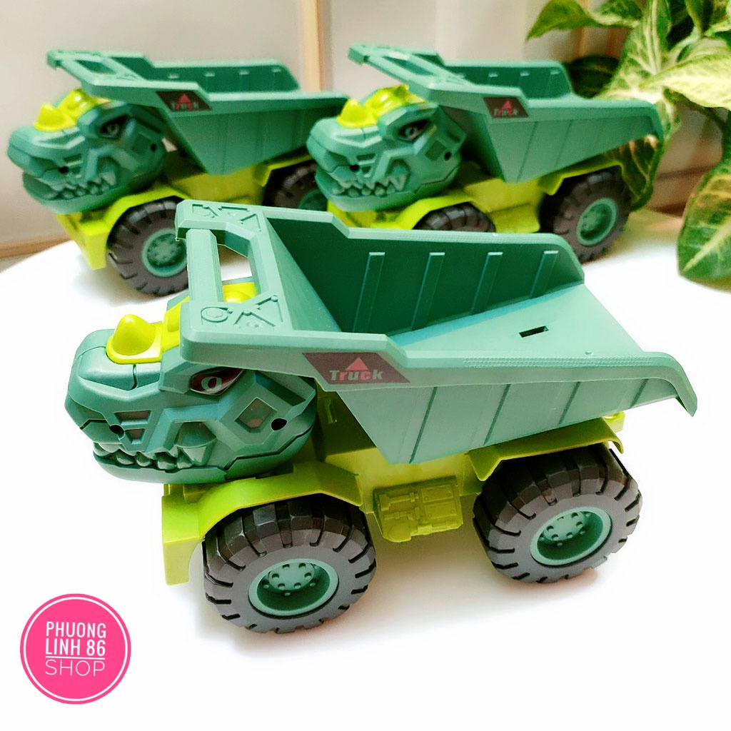 Bộ đồ chơi mô hình ôtô các loại xe xây dựng BBS máy xúc xe tải cần cẩu XE BEN cho bé thoả sức sáng tạo D21