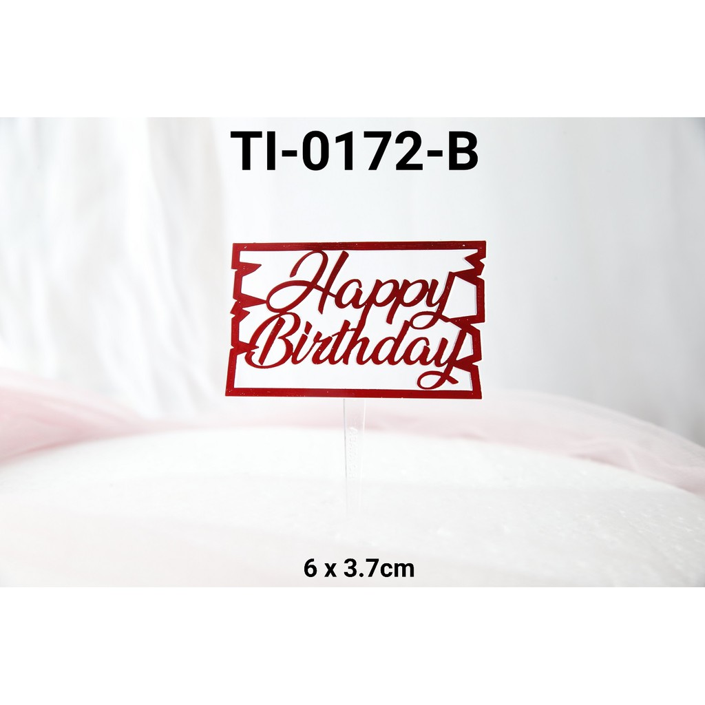 Bảng Viết Chữ Happy Birthday Bằng Nhựa Ti-0172-B