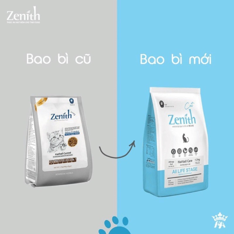 Thức ăn hạt mềm Zenith cho chó mèo Hàn Quốc