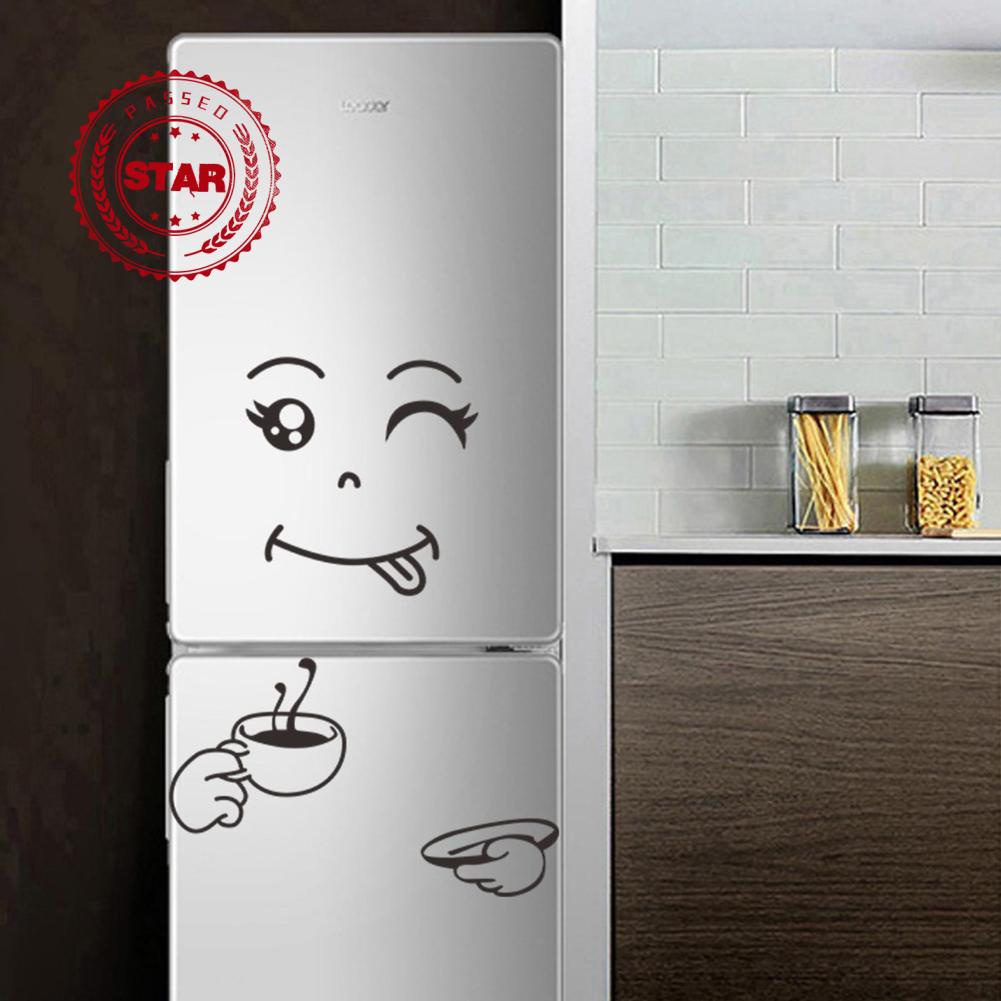 Sticker Dán Tủ Lạnh T7O2 Họa Tiết Hoạt Hình Sáng Tạo