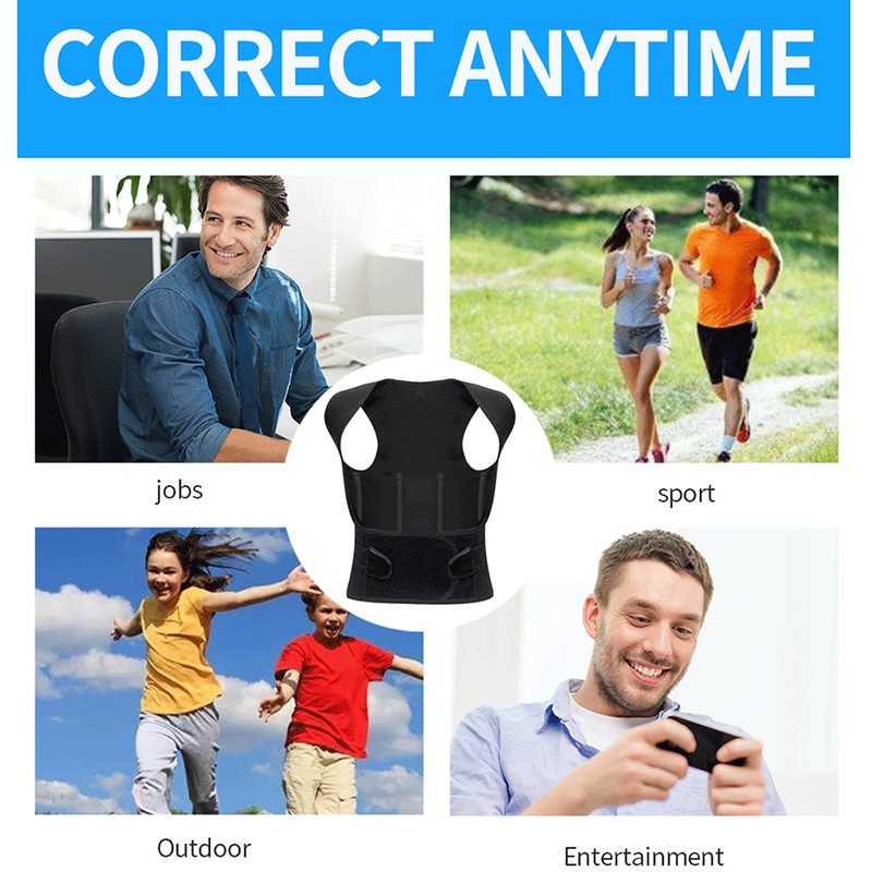 Đai Đeo Junlaikang Hỗ Trợ Điều Chỉnh Tư Thế Lưng Và Vai Cho Nam Và Nữ