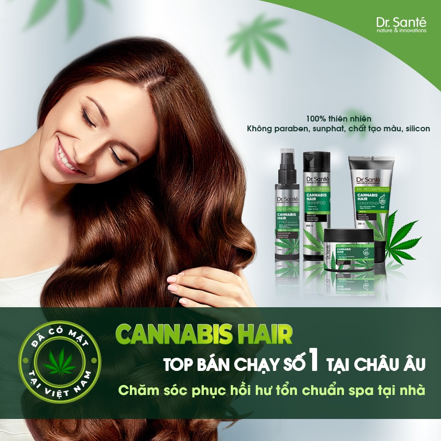 Cannabis Hair chăm sóc tóc chuyên sâu và phục hồi hư tổn - top bán chạy số 1 tại Châu Âu - 1Mall.vn