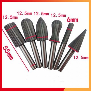 Bộ 6 mũi khắc, mài, làm lũa hss cao cấp