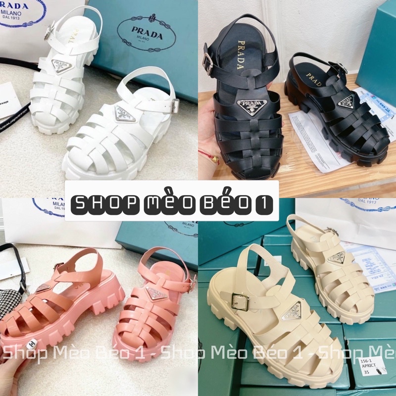 Sandal giọ tag đồng đế vuông fullbox