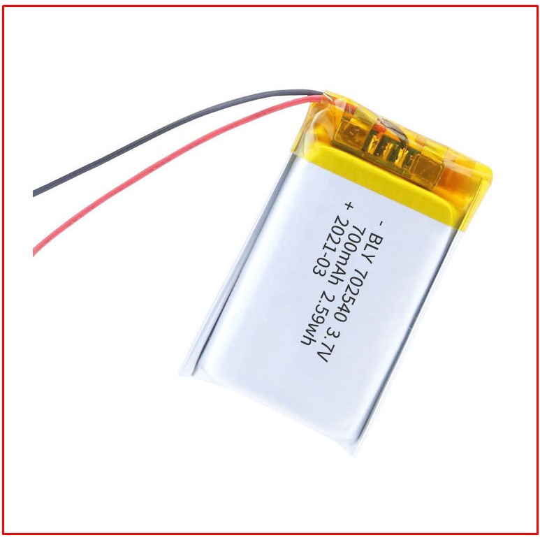 Pin Sạc Lithium 702540 3.7V  Dung lượng 700 mAh