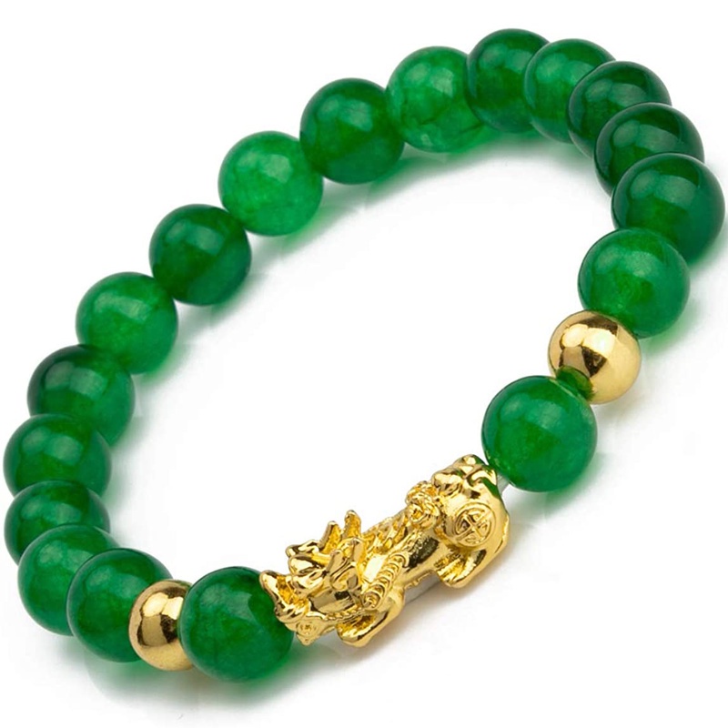 Vòng Tay Chuỗi Hạt Đá Obsidian Phong Thủy Thời Trang Unisex