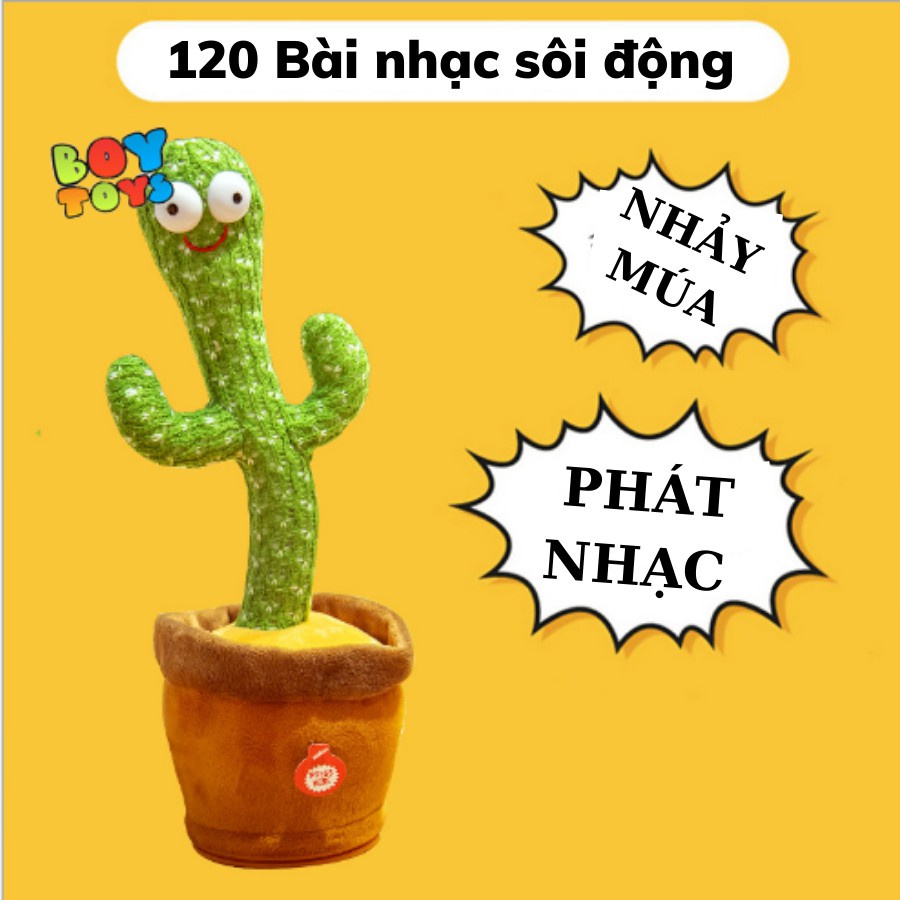 [120 bài hát]Đồ chơi xương rồng khiêu vũ nhảy múa bắt chước, nhại lại tiếng nói, có nhạc sôi động