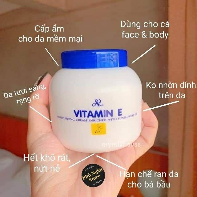 Kem vitamin E Thái Lan dưỡng ẩm. Kem dưỡng ẩm vitamin E bổ sung độ ẩm cho da dưỡng da trắng hồng | BigBuy360 - bigbuy360.vn