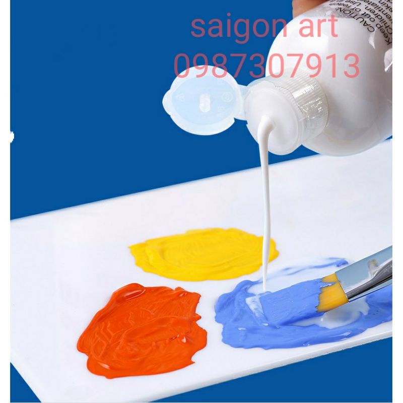 Dung Môi Pha Màu Acrylic Vẽ Tăng Sáng, Bền Màu, Bảo Vệ Tranh Mont Marte 75ml,135ml