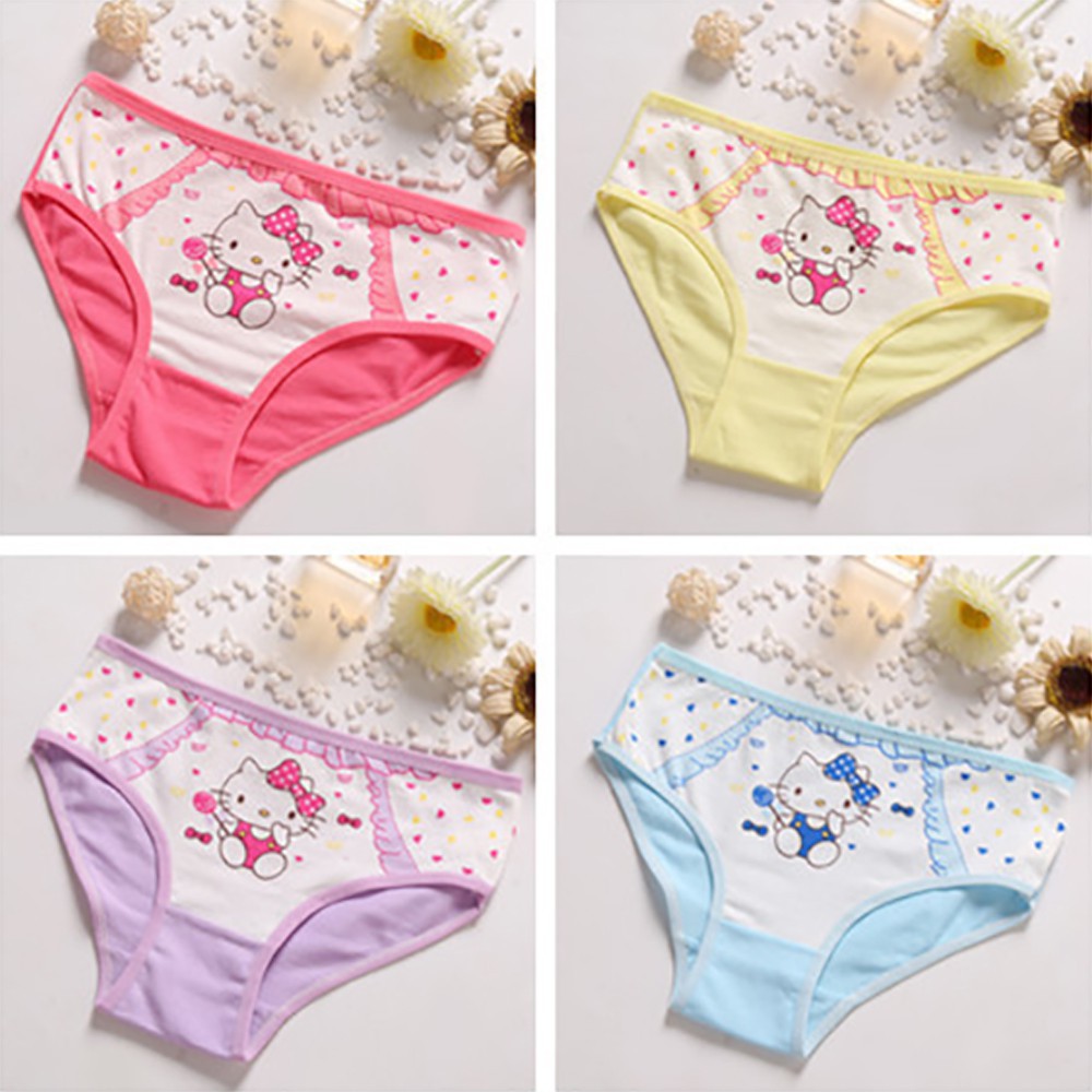 Quần Lót Cotton Hello Kitty Cho Bé Gái (2-12 Tuổi)