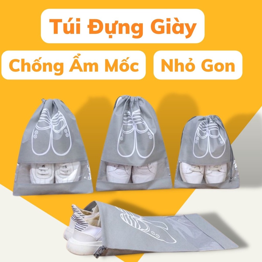 Túi Vải Đựng Giày Dép Đa Năng Dây Rút Không Dệt Chống Bẩn Kháng Nước Vali Du Lịch Siêu Tiện Lợi Angola_Shop