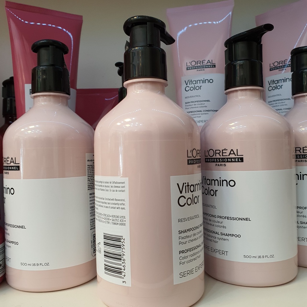Dầu gội bền mầu nhuộm Loreal Vitamino Color 1500ml-500ml-300ml