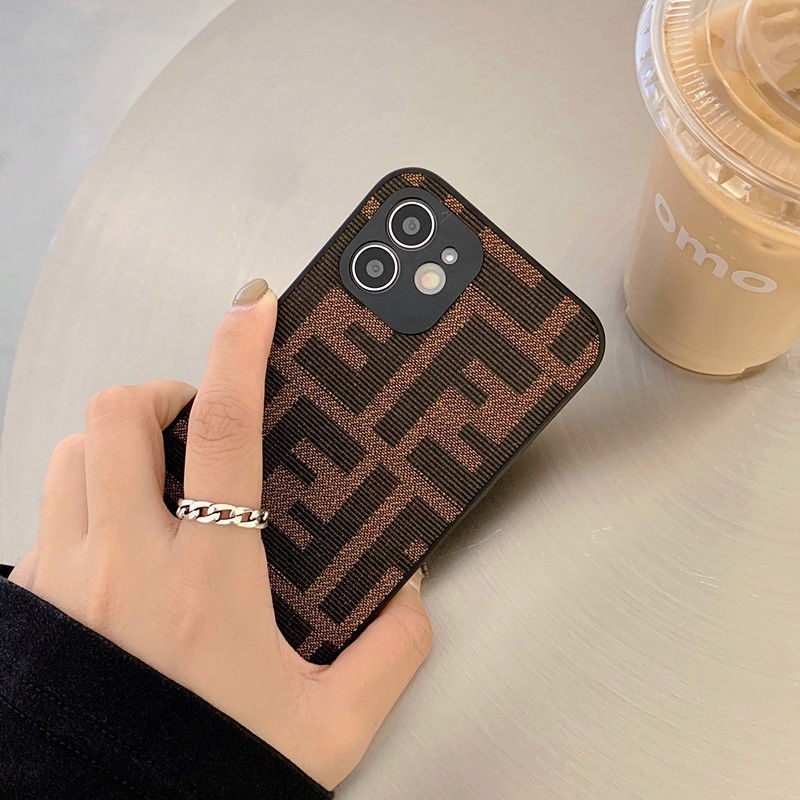 ! Fendi! Ốp Điện Thoại Sang Trọng Cho iPhone 12/12Pro 12 11 Pro Max iPhone 7/8 Pro X XR XS