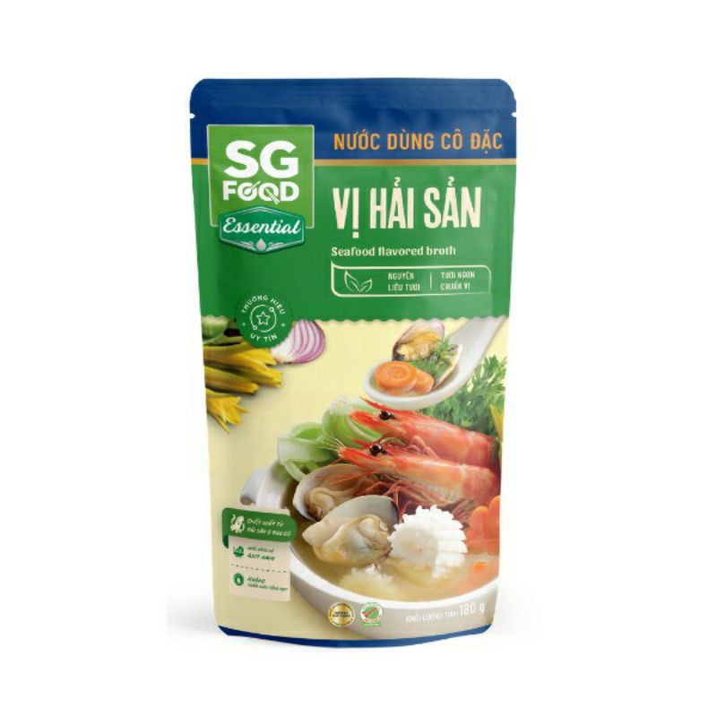 Nước dùng cô đặc nấu lẩu vị lẩu hải sản 180g SG food ( gia vị nấu lẩu)