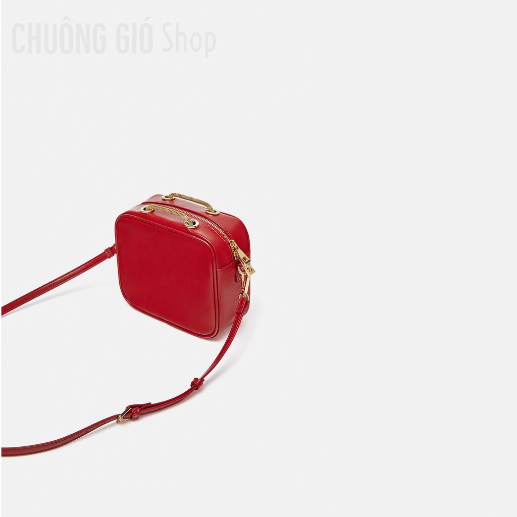 Túi xách Zara đeo chéo, dây xích, không lớp lót