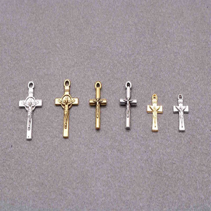 Set 10 Kèn Công giáo Mini Thánh Giá. Vòng cổ Mặt Thánh Giá