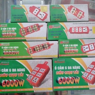 Ổ cắm lõi sứ đa năng siêu chịu tải 6000w