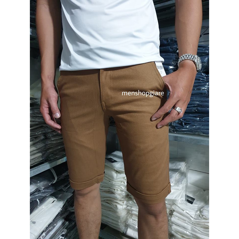 QUẦN SHORT KAKI NAM CO GIÃN - HÌNH THẬT | BigBuy360 - bigbuy360.vn